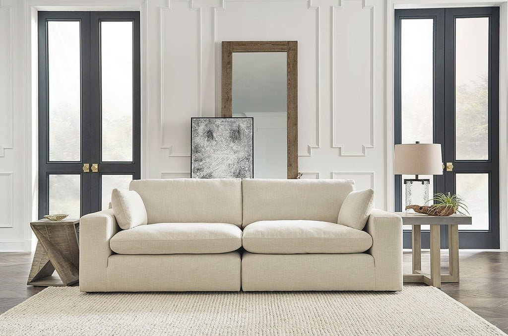 Elyza Beige Cloud Loveseat
