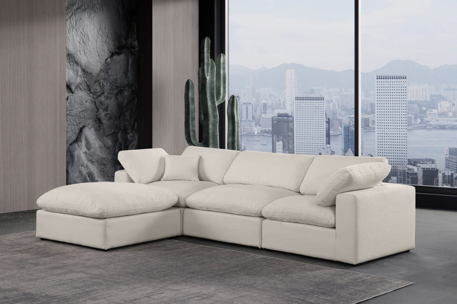 Emily Linen 130 Cloud Modular Sectional