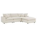 Dream Cloud Couch Down Filled Beige Sectional