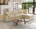 Dream Cloud Couch Down Filled Beige Sectional