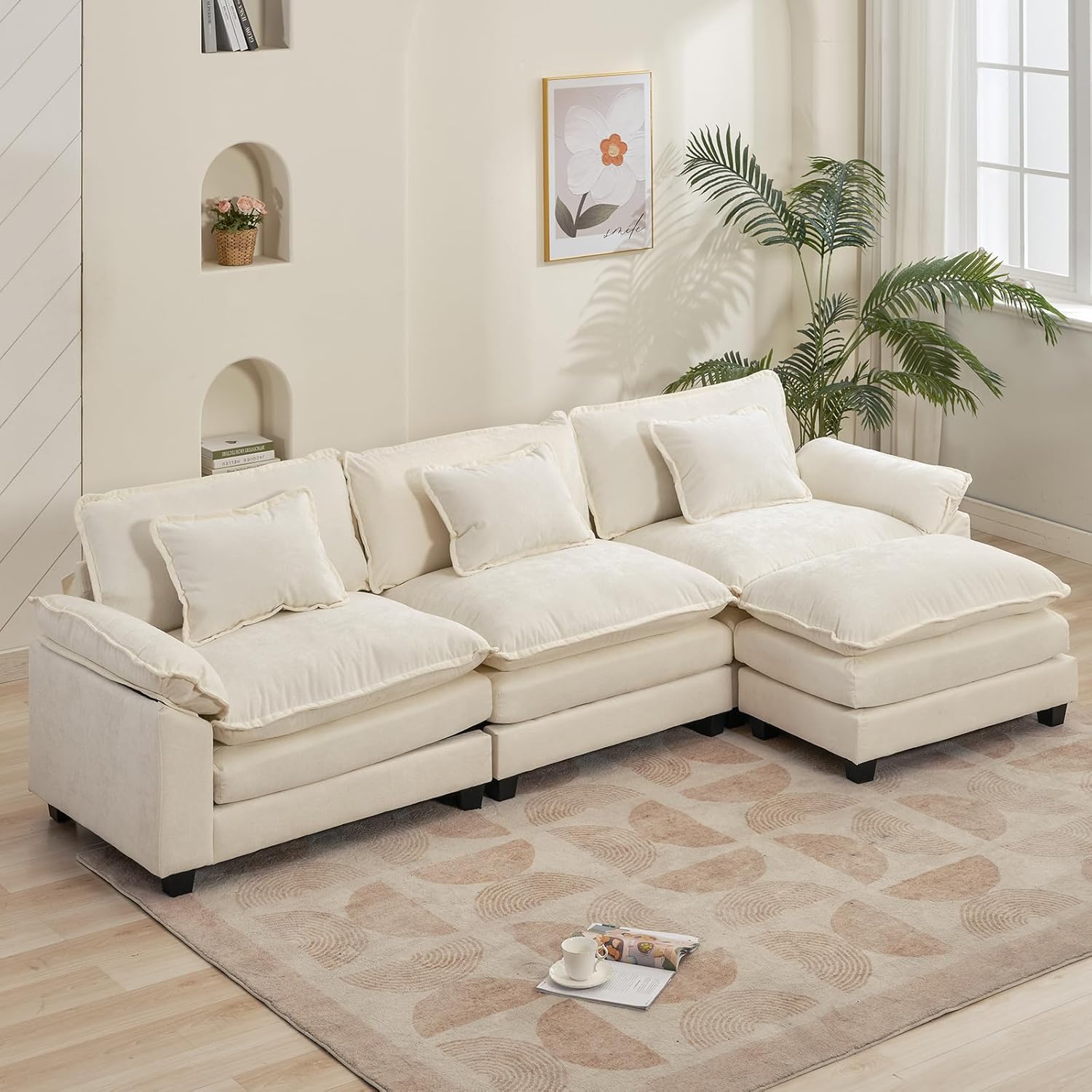 Dream Mellow™ Chenille Double Cushion Sofa