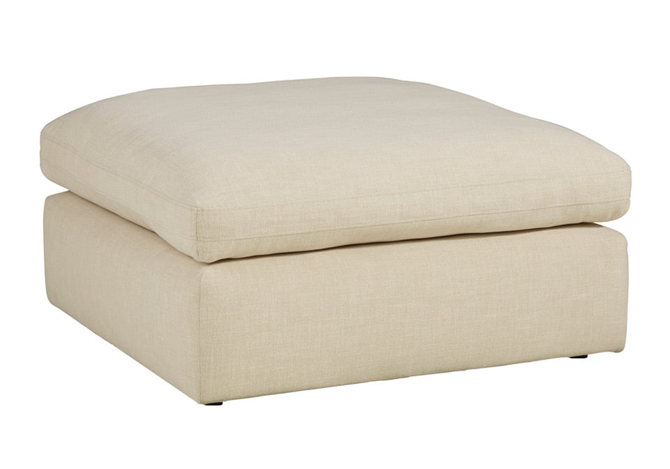 Elyza Beige Oversized Ottoman