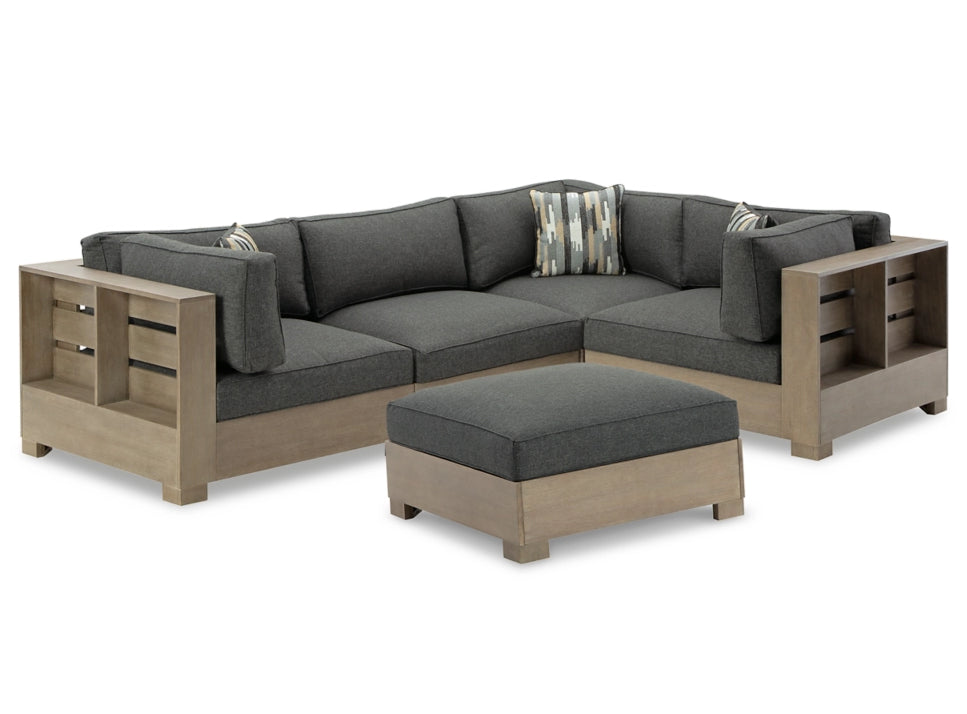 Citrine Park Outdoor Sectional with Ottoman