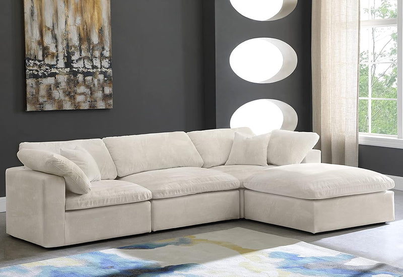 Dream Cloud Couch Down Filled Cream Sectional