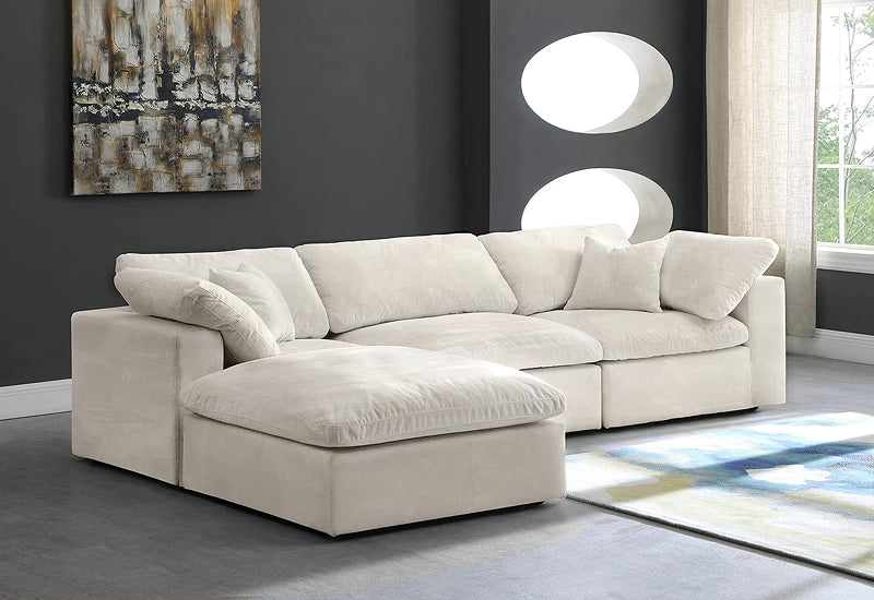 Dream Cloud Couch Down Filled Cream Sectional