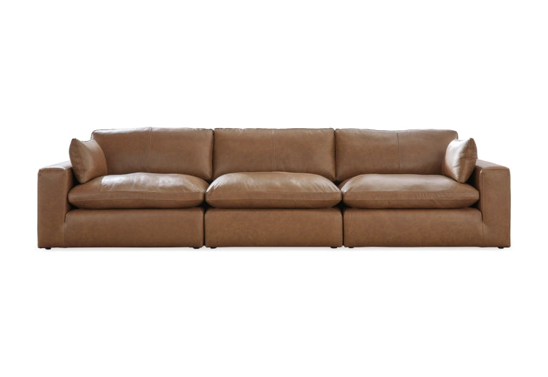 Emilia Leather Cloud Sectional