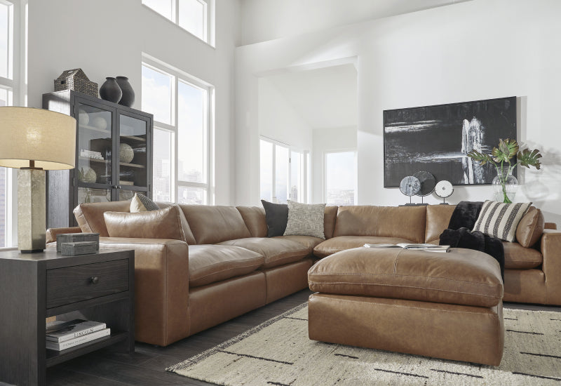 Emilia Leather Cloud Sectional