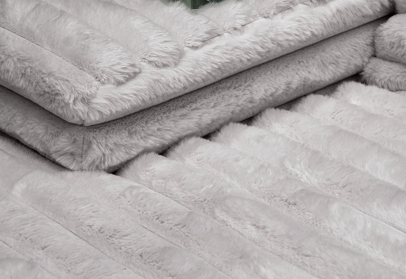 Dream Gray Corduroy Chaise Sofa