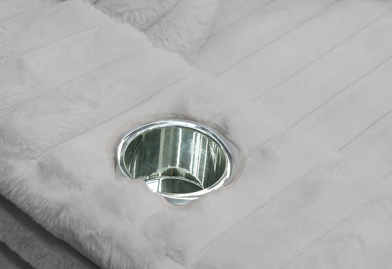 Dream Gray Corduroy Chaise Sofa