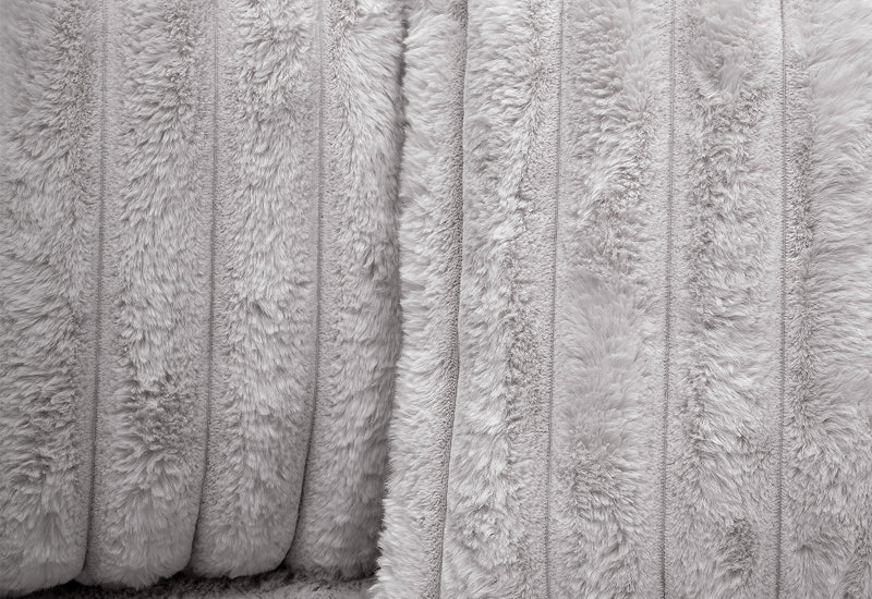 Dream Gray Corduroy Chaise Sofa