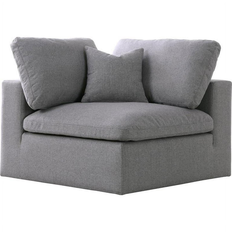 Dream Cloud Couch Down Filled Grey Corner