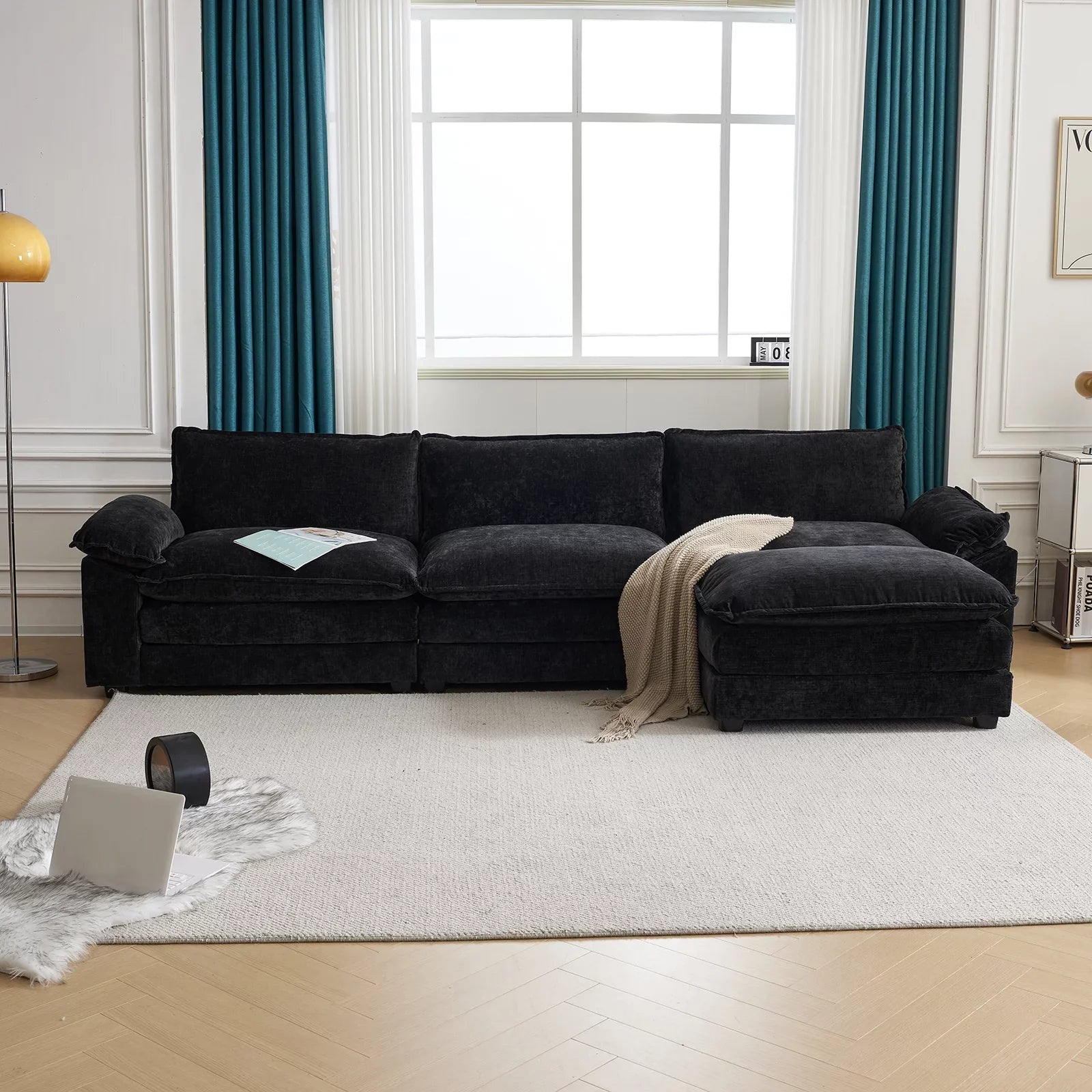Dream Mellow™ Double Cushion Sofa Black