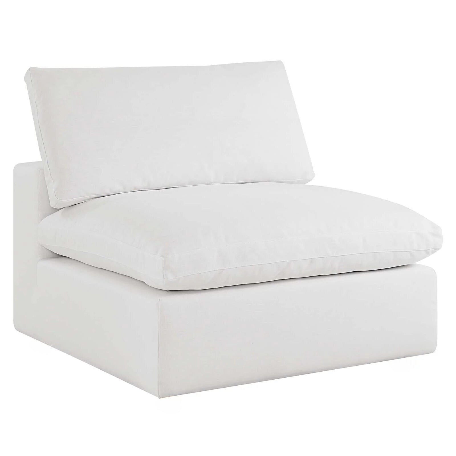 Dream White Cloud Armless Chair