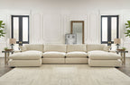 Elyza Beige™ 4-Piece Double Chaise Sectional