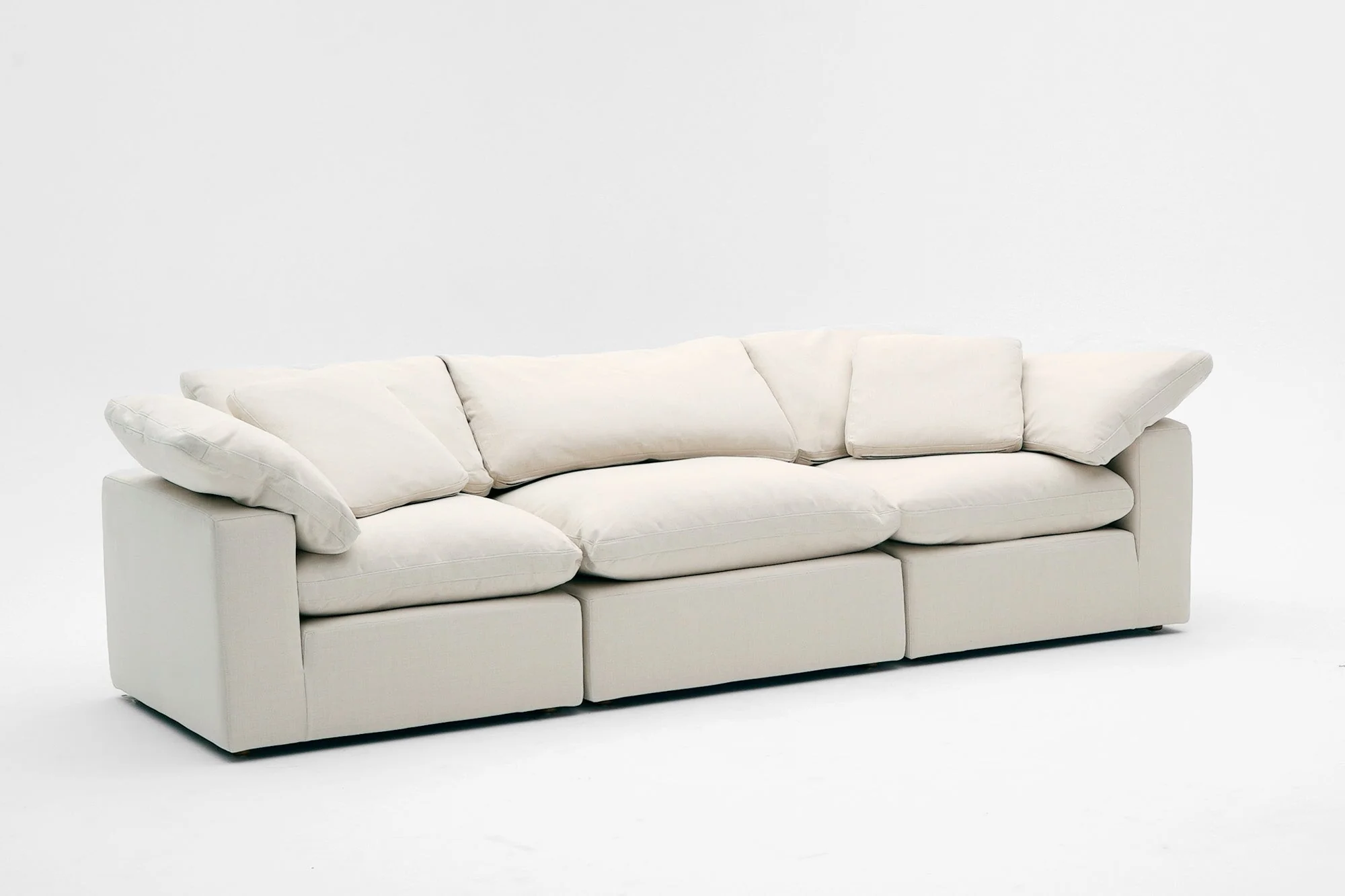 Emily Linen 130 Cloud Modular Couch